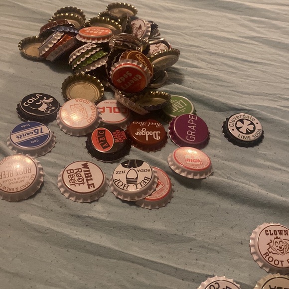 3 random soda cap pins (handmade) - Picture 2 of 3